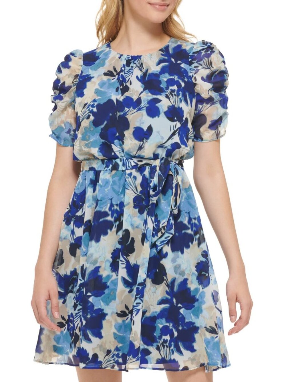 Jessica Howard Women's Dress Blue Multi Size 16 New with Tags!